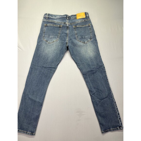 Smith and Mills Jeans Blue Denim Stretch Mens Size 33 Tailored Low Rise - Picture 10 of 14